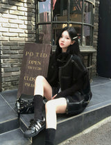 [BELLIDE MADE] Rowin, High-Neck Mouton Vest