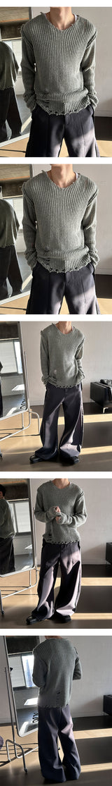 [Unisex] ワイドオーバーフレアスラックス(2color)