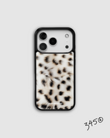 SNOW LEOPARD Epoxy Bumper Case / TREEFORFIVE345