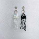 [MADE] Vinly Jellyfish Keyring (White / Black)