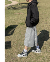 イージーサイドスナップバミューダスウェットパンツ