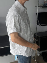 ASCLO Feather Diamond Short Sleeve Shirt (2color)