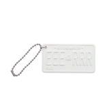 EEERRR number plate keychain (White)