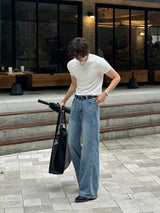 LMN Mer Cut Flare Fit Denim Pants (6 colors)