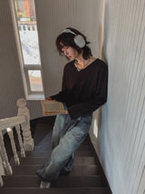 Soleil U-neck cable knit
