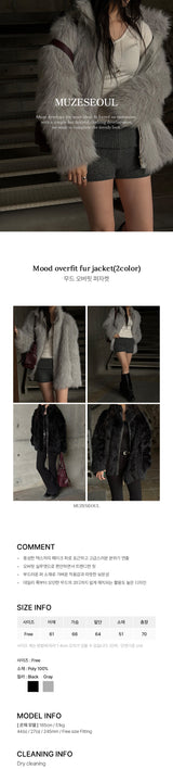 [F/W] Mood overfit fur jacket(2color)