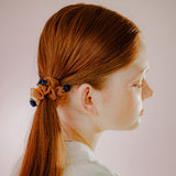 MINI ROSE SEE-THROUGH SCRUNCHIE (BROWN)