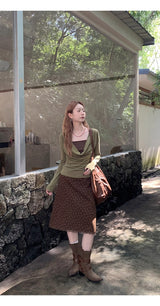 Olive Tree インナーツーピースロングスリーブTシャツ