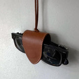 [Real Leather] Stitch Clip Sunglasses Holder