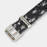 Denim Star Eyelet Double Belt