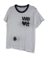 WE LOVE IT ストライプTシャツ_ブラック