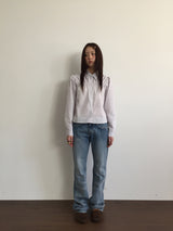 ミラチェックシャーリングシャツ (2color)