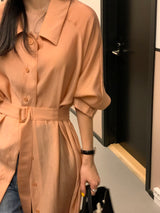 Lessder Organza ベルトドレス
