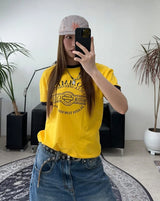 Tien Motorcycle Ringer short-sleeve T-shirt