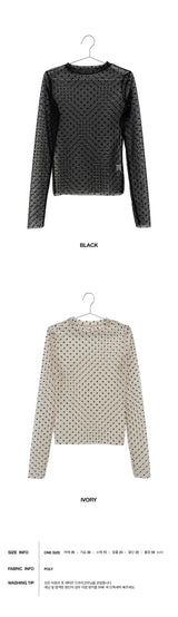 DOT SEE-THROUGH T-SHIRTS