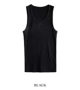 [MADE] Lan circle ribbed sleeveless