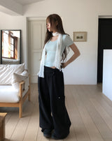 Lilin U-neck Basic Round Short Sleeve