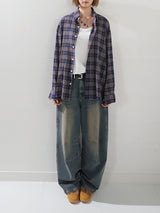 (UNISEX) Kenton Wrinkle Linen Like Shirt