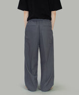Marv Linen Two-Tuck Wide Slacks