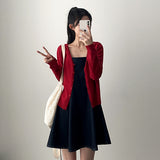 Lav Basic Vネックニットカーディガン