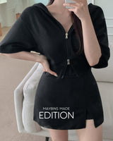 【MADE】Hooded zip-up & skirt SETUP