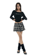  Kleen club letter top, White