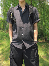 Mobin チェックサマーハーフシャツ 6C