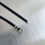 Horseshoe Clasp Leather Belt