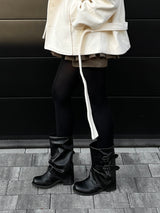 [안감누빔] Caramel double short coat