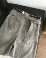 ステップ ベルト デニム パンツ