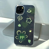 Clover Turtle Phone Case_glitter
