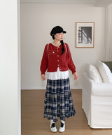 ソルベロングチェックスカート