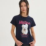 GOOREUM イラストレーションハーフスリーブTシャツ
