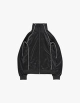 AAS LOGO TRACK ZIP UP JACKET BLACK