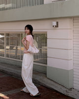 Fore eyelet banding pants