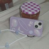 (❋StuPhy) パープルユニバース iPhoneケース