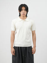 Slim collar half-knit 3color