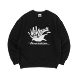 フィッシュキャットスウェットシャツ-ブラック