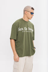 スケルトンロゴパフプリントTシャツ