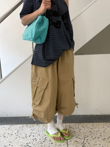 コットン バンディング バミューダパンツ