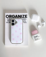 NEW LOGO White Pink Silver Epoxy Case