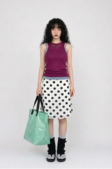 BERRY RIBBED SLEEVELESS TOP (PINK, DEEP PURPLE 2COLORS!)