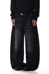 Curved Whisker Jeans