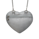 Ribbon Heart Bag _ Sliver