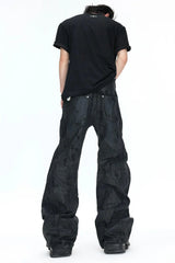 Waxed Studded Jeans