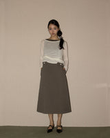 BACKLESS LONG ONE-PIECE (KHAKI)