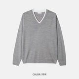 カラーリングMER Vネックニット 4COLOR