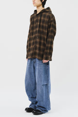 Venny Check Hooded Shirt (3color)