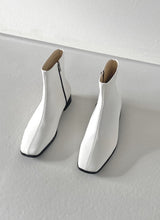 White chelsea boots