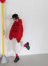 [UNISEX] Cash lettering oversized fit hoodie